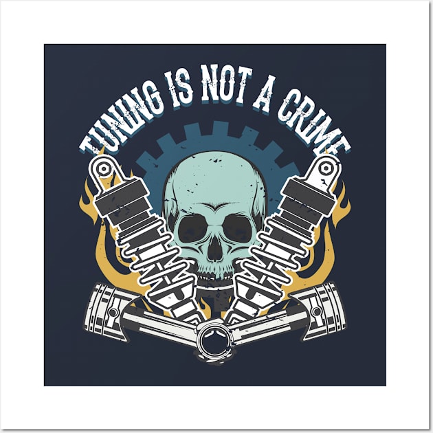 Tuning is not a crime Wall Art by TheBlackCatprints